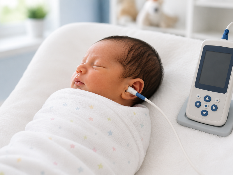 OAE (Otoacoustic Emissions) Hearing Test Available for Newborns